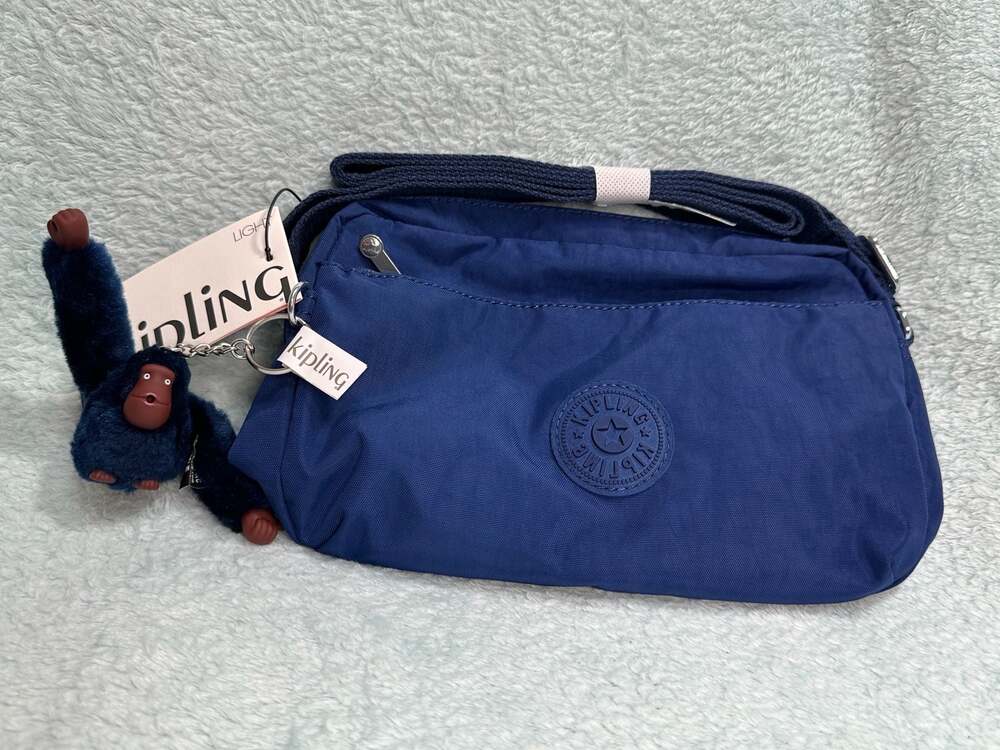 Kipling Damian Up Crossbody Bag in Ink Blue Tonal